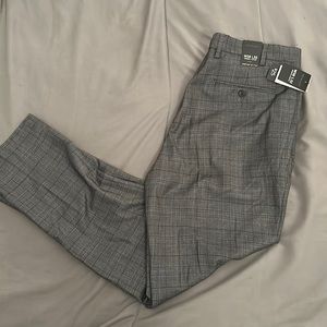 Men| Brand New| Gray and Black Plaid Pants